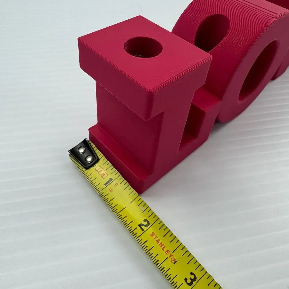 LOVE Pencil Holder Desk Decor | 3D Printed Gift